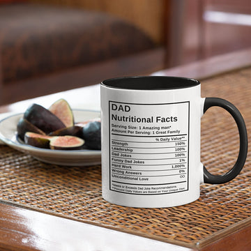 Dad Nutritional Facts Coffee Mug For Dad