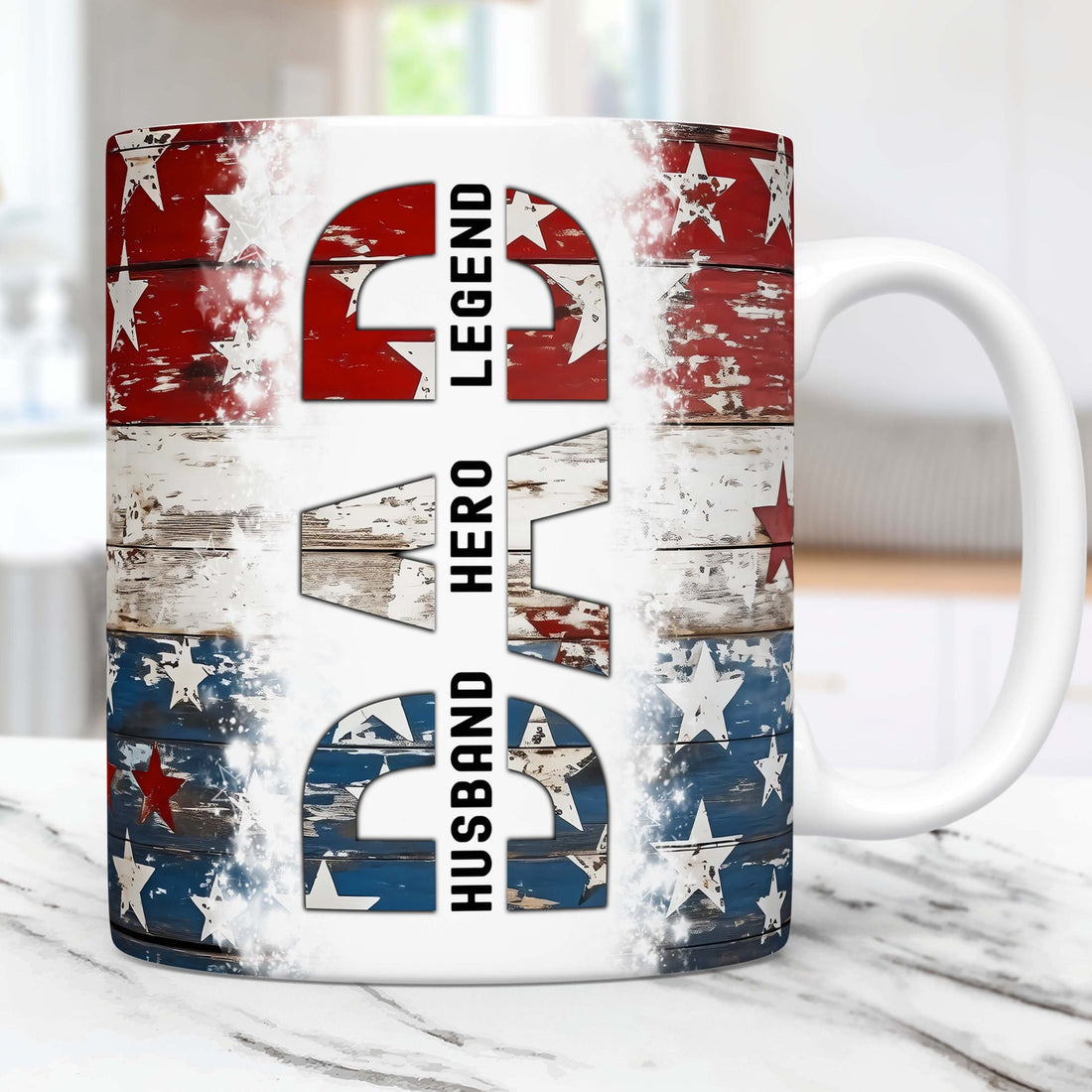 Husband Hero Legend Dad Coffee Mug
