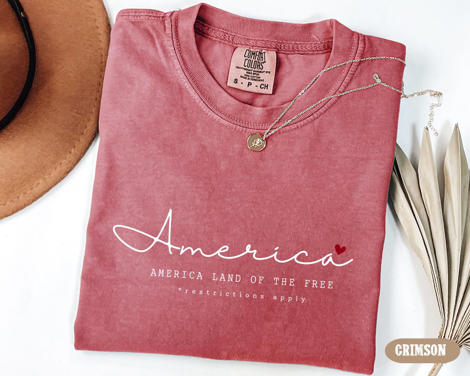 America Land of the Free Comfort Colors Shirt