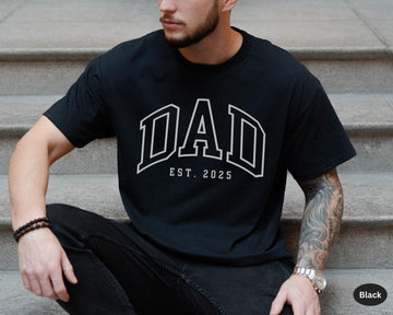 Personalized Dad Papa Grandpa EST Year Comfort Colors Shirt