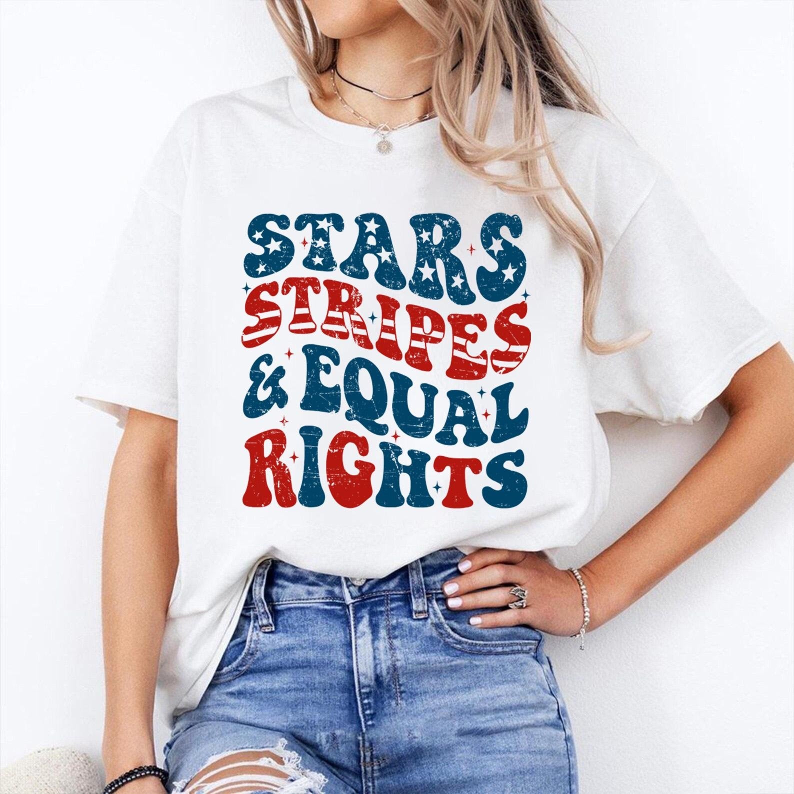 Stars Stripes And Equal Rights Comfort Colors Shirt