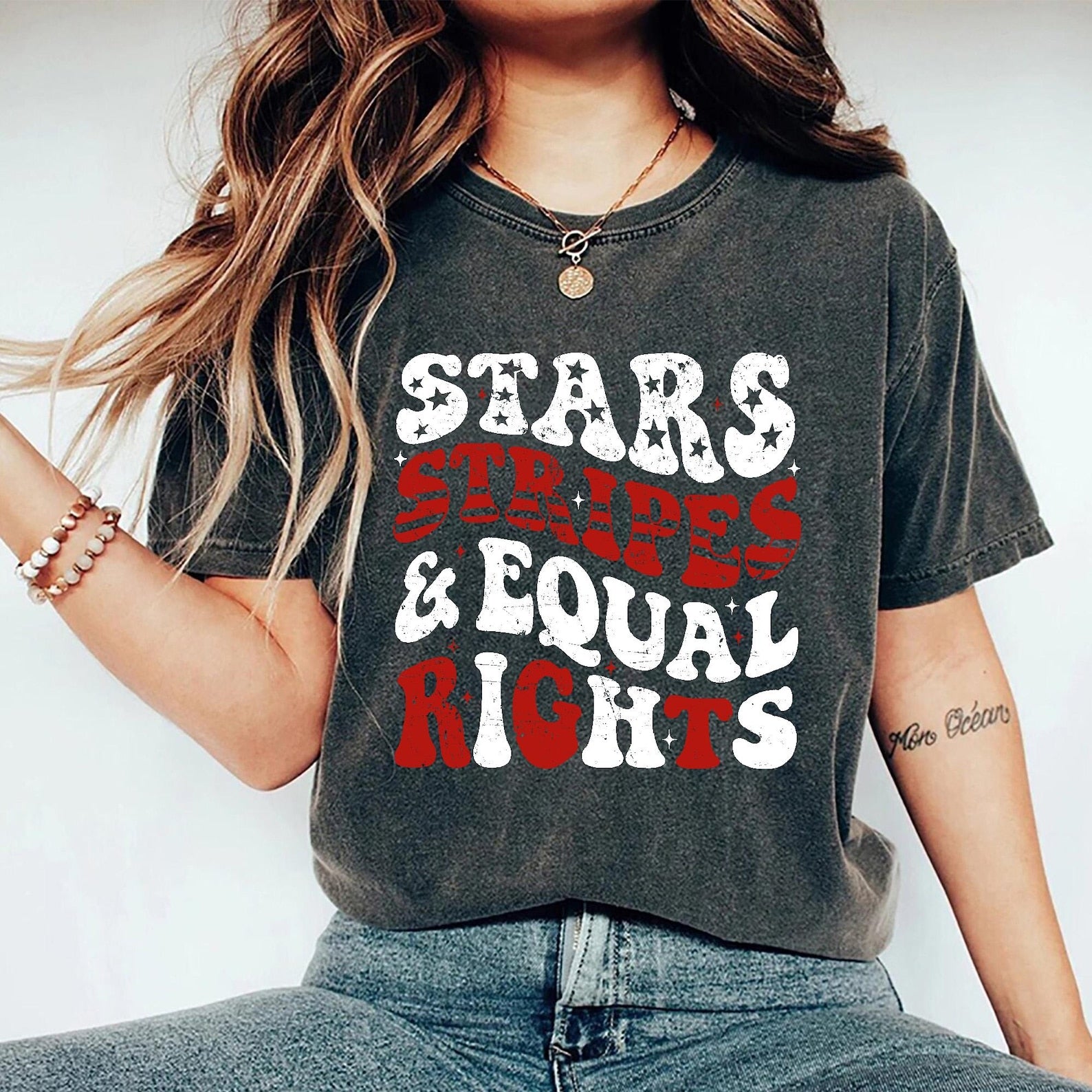 Stars Stripes And Equal Rights Comfort Colors Shirt